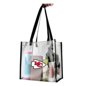 kansas city chiefs tote bag pvc handbag shoulder bags fashion transparent beach shopper bag (8)