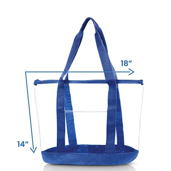 pvc tote bag with zipper handles (2)