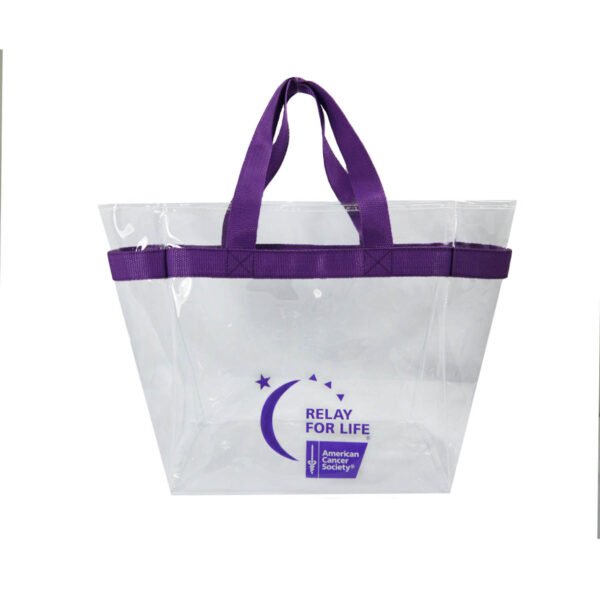 sports promotion clear casual tote bag (2)