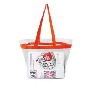 sports promotion clear casual tote bag (3)
