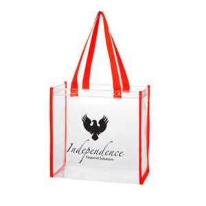 customized tote bag pvc handbag shoulder bags fashion transparent beach shopper bag (1)