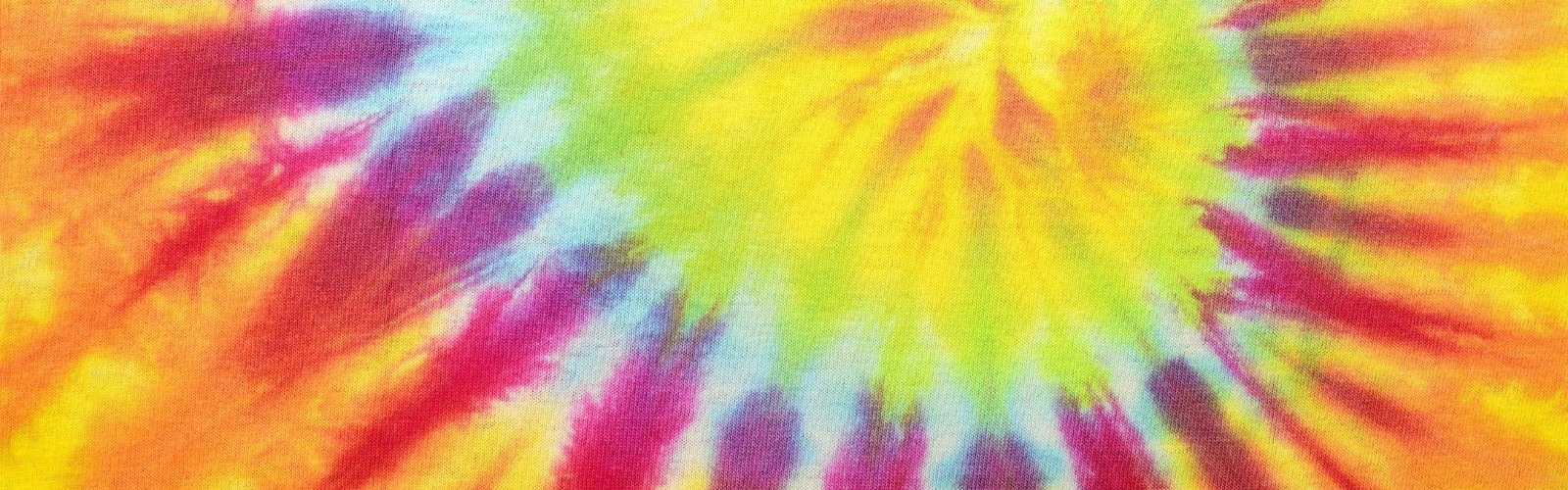 tie dye post banner