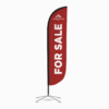 outdoor advertising straight shape blade beach flag