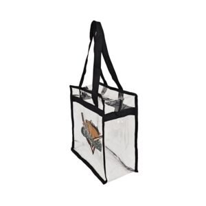 clear pvc zippered tote bag