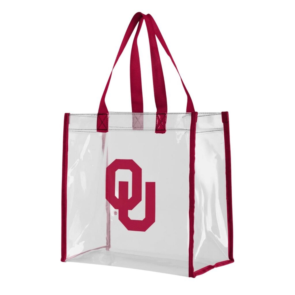 oklahoma sooners clear tote bag