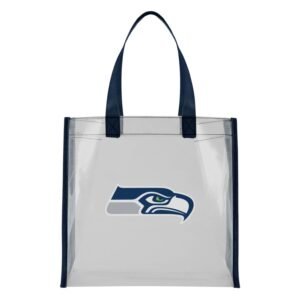 seattle seahawks clear tote bag