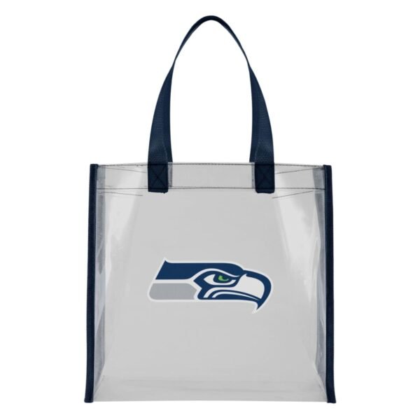 seattle seahawks clear tote bag