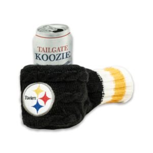 pittsburgh steelers knitted jacquard beer mittens