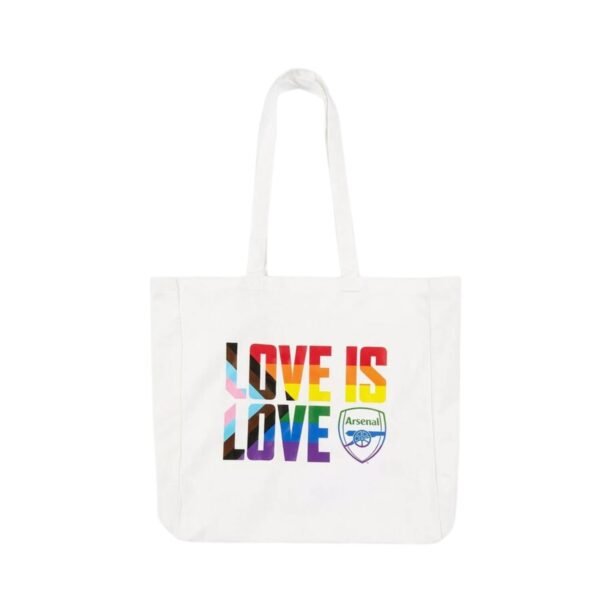 arsenal lgbtq+ pride tote bag