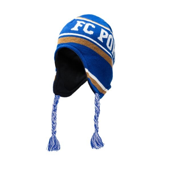 f.c. porto earflap beanie with fleece liner