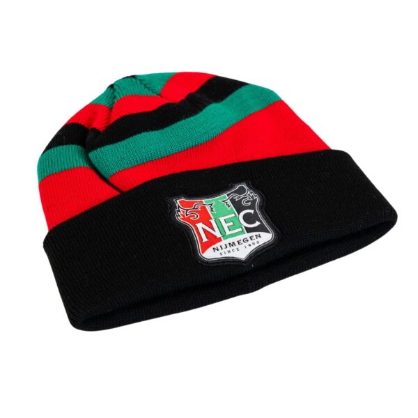 nec nijmegen knitted beanie witn patch