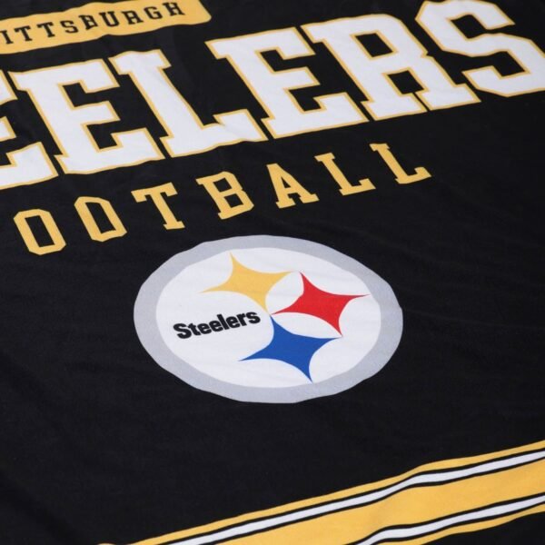 pittsburgh steelers team property sherpa plush throw blanket