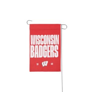 ncaa college wisconsin garden flag