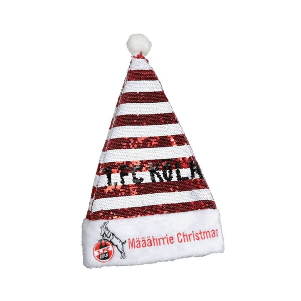 fc köln sequins santa hat