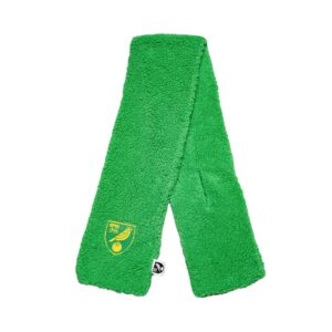 norwich city crest sherpa scarf