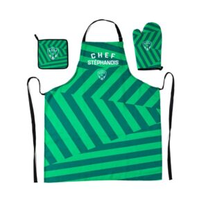 asse bbq apron oven glove pot holder set