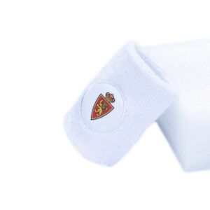 patch embroidered sweat wristband