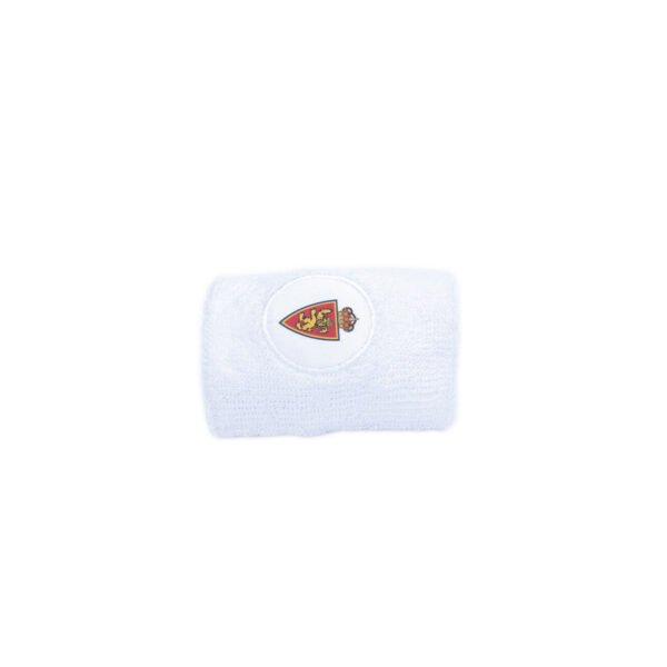 patch embroidered sweat wristband