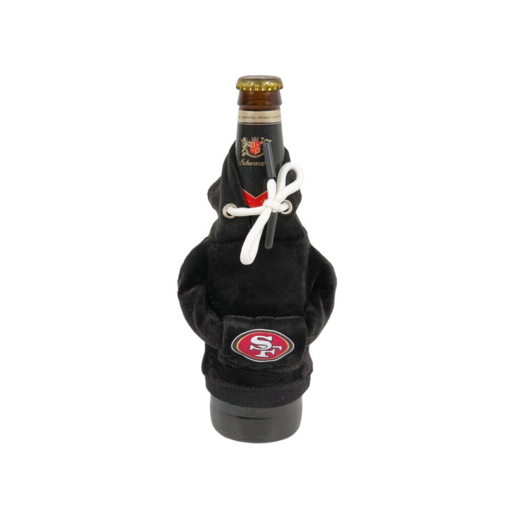 49ers hooded sweatshirt bottle koozie