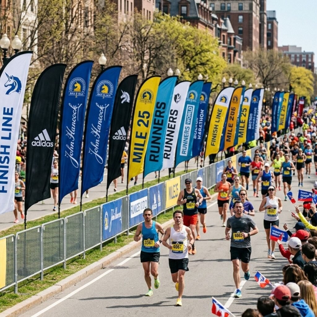 boston marathon scene